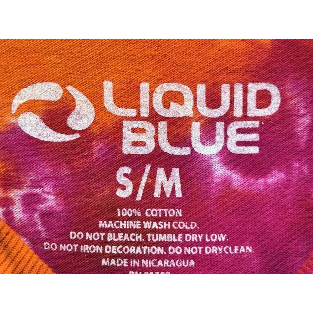 NEW! Liquid Blue Men Tie-Dye Jimi Hendrix Axis Bold As Love T-Shirt S/M